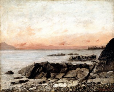 Sunset, Vevey, Switzerland by Gustave Courbet